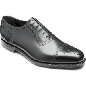 Loake Aldwych Black Calf, Rubber Soles, G - Bradshaw & Lloyd